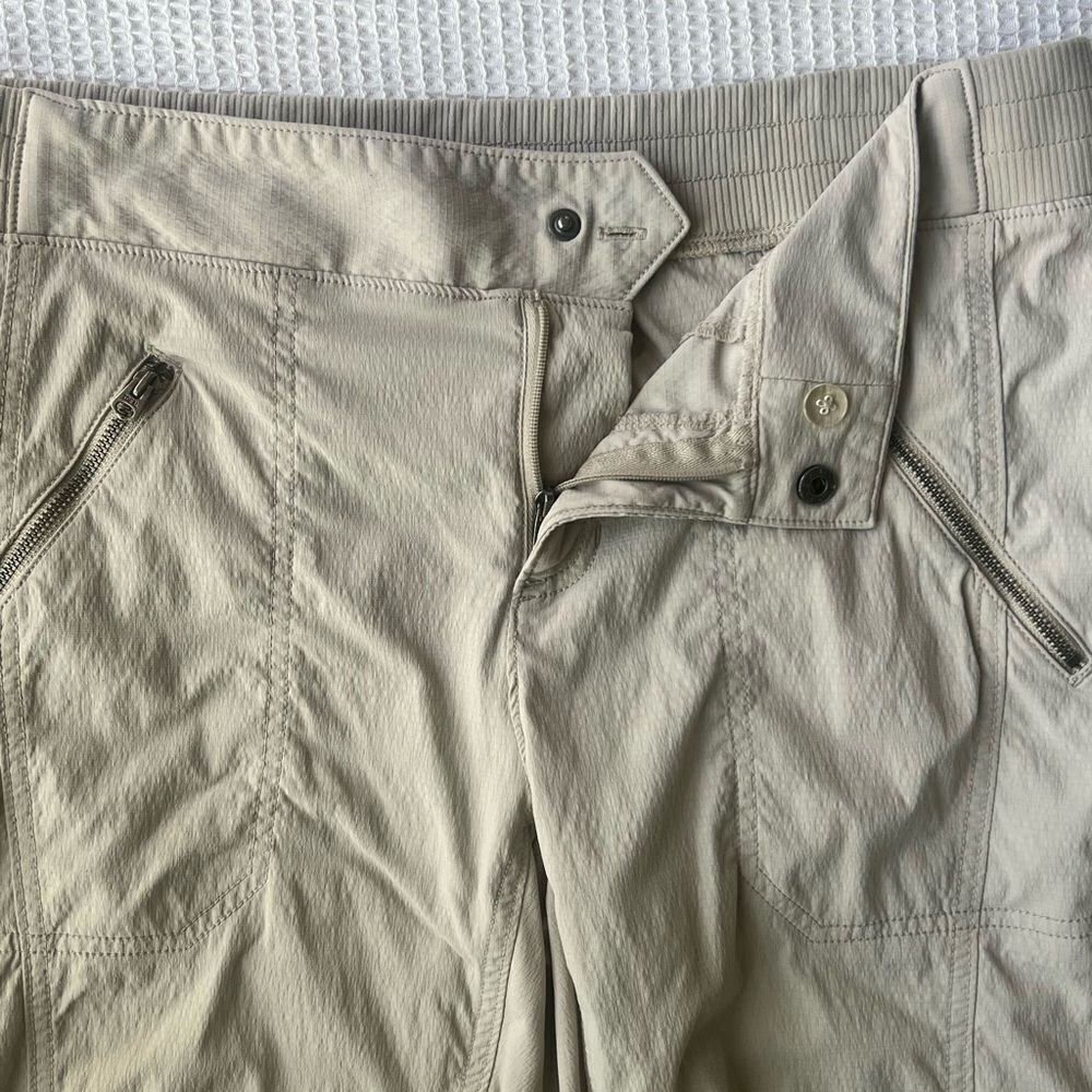 Athleta Women's Tan Jogger Lightweight Cinched Hem Pants sz 12 - Picture 9 of 13